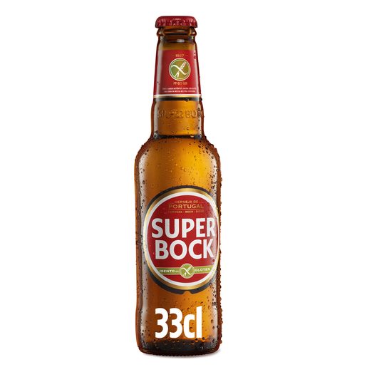 SUPER BOCK Cerveja Álcool sem Glúten 330 ml Especiais Minipreço