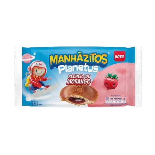 MANHÃZITOS Panquecas Recheio Morango 160 g