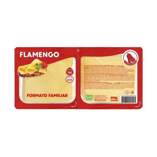 CAMPAINHA Queijo Fatias Flamengo 2x400 g