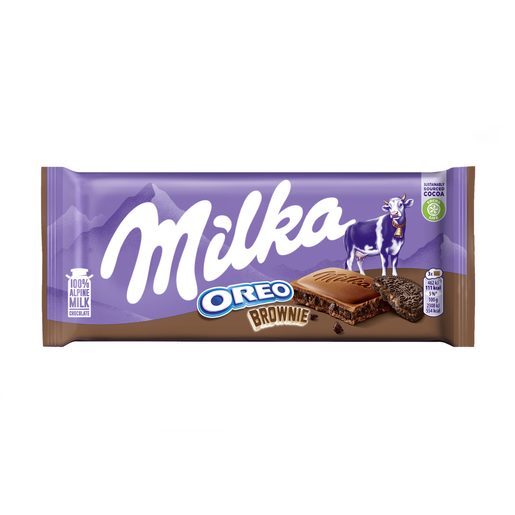 MILKA Tablete de Chocolate Oreo Brownie 100 g