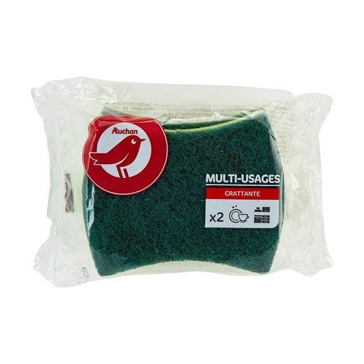 AUCHAN Esponja com Fibra Verde 2 un AUCHAN Esponja com Fibra Verde 2 un