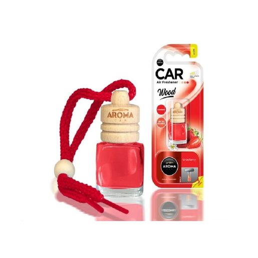 AROMA Ambientador Auto Morango Car Wood