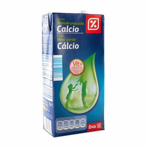 DIA Leite UHT Meio Gordo Com Cálcio 1 L DIA Leite UHT Meio Gordo Com Cálcio 1 L