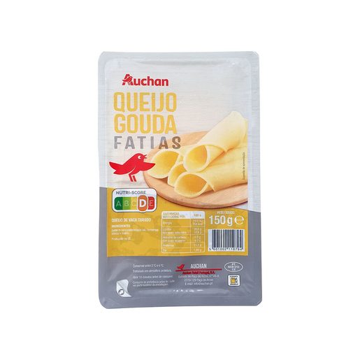 AUCHAN Queijo Gouda Fatias 150 g