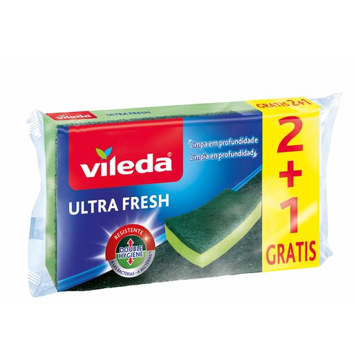VILEDA Esfregão Esponja Ultra Fresh 2 un