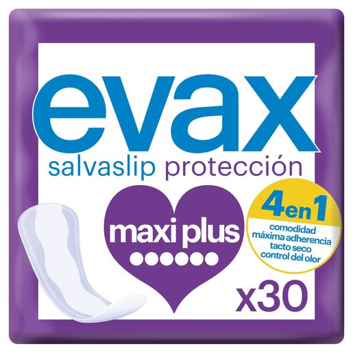 EVAX Pensos Diários Salvaslip Maxi Plus 30 un