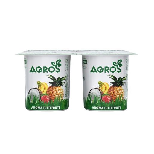 AGROS Iogurte Aromas Tutti Frutti 4x120 g