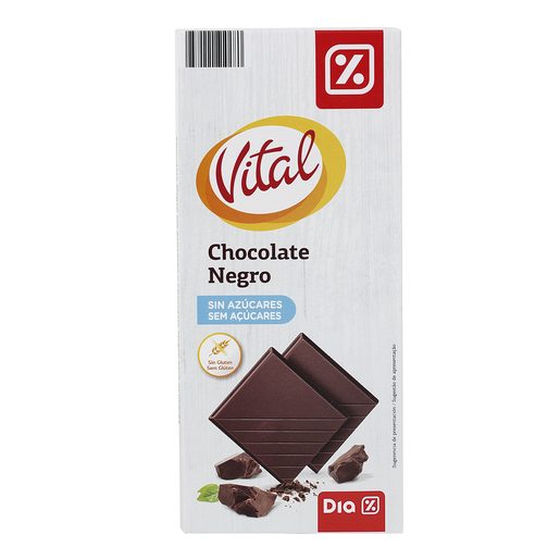 DIA VITAL Chocolate Negro Sem Açúcar 100 g DIA VITAL Chocolate Negro Sem Açúcar 100 g