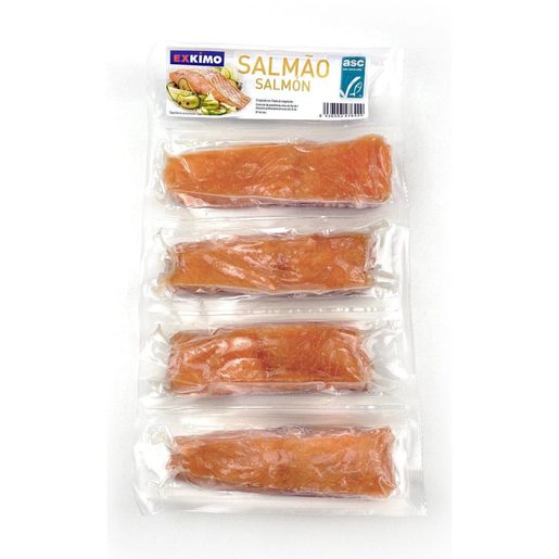 EXKIMO Lombos de Salmão sem Pele 4X125 g