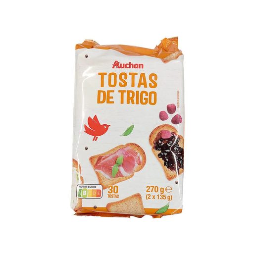 AUCHAN Tostas de Trigo 270 g