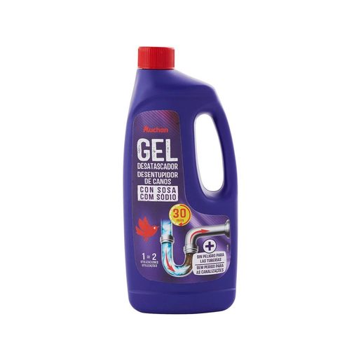 AUCHAN Desentupidor de Canos Gel com Sódio 1 L