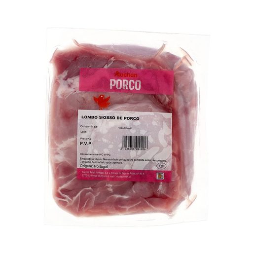 AUCHAN Lombo de Porco sem Osso Vácuo (1 un = 1400 g aprox)