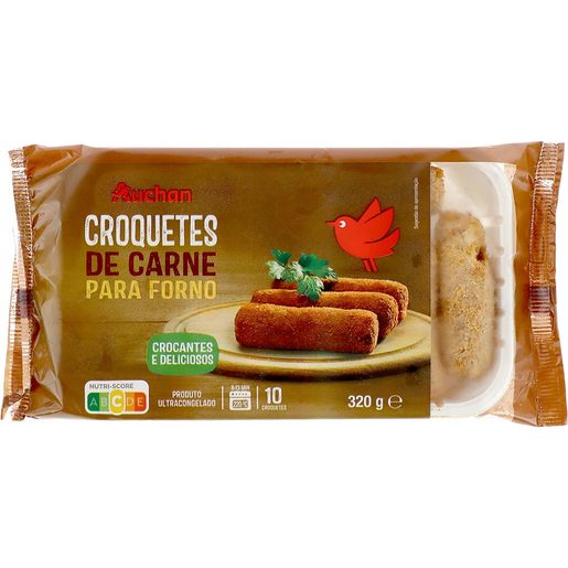 AUCHAN Croquetes para Forno (10 un) 320 g