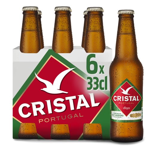 CRISTAL Cerveja Cristal 6x330 ml