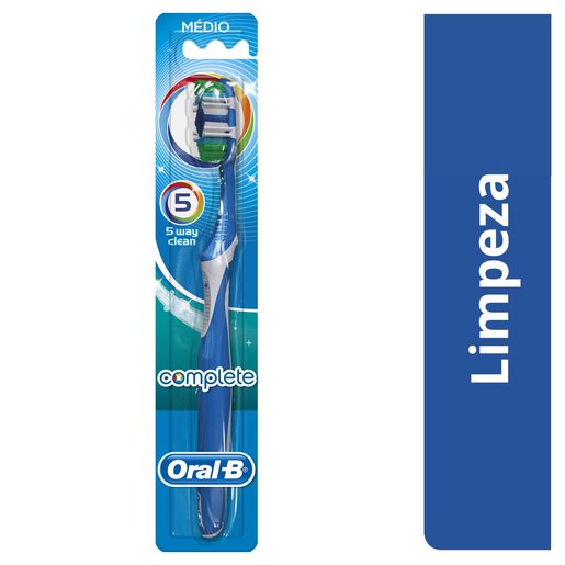 ORAL-B Escova de Dentes Complete 5 Beneficios Média 1 Un