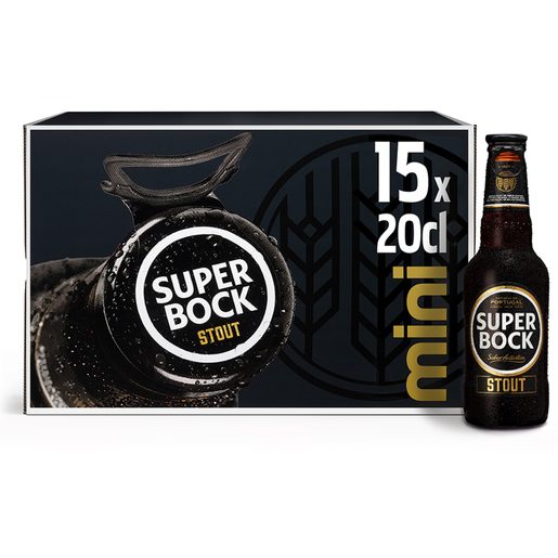 SUPER BOCK STOUT Cerveja 15x200 ml