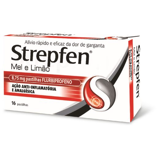 STREPFEN Mel e Limão 8,75 mg Pastilha 16 un