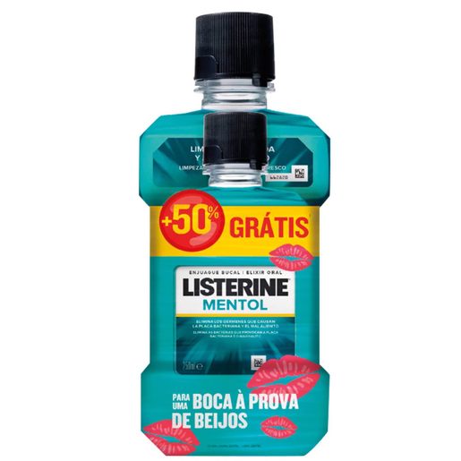 LISTERINE Elixir Mentol 500 ml + 250 ml grátis