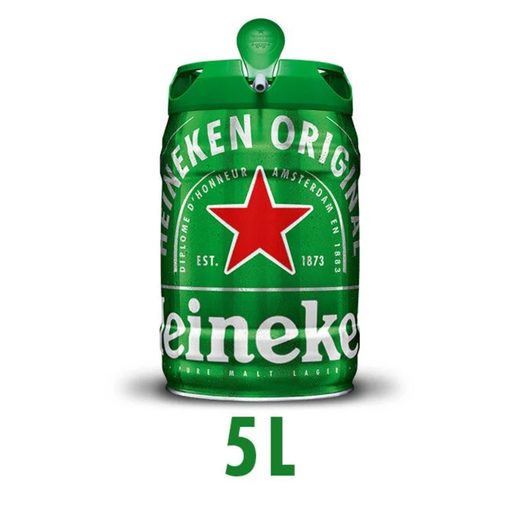 HEINEKEN Cerveja com Álcool Barril 5 L