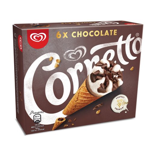 CORNETTO Gelados Multipack Cornetto Chocolate 6x90 ml