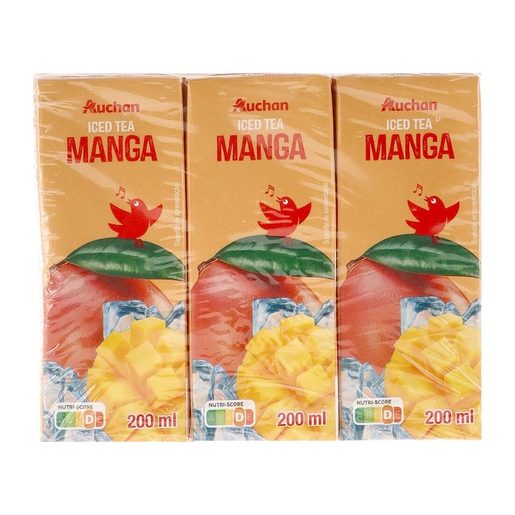 AUCHAN Ice Tea Manga 6x200 ml AUCHAN Ice Tea Manga 6x200 ml