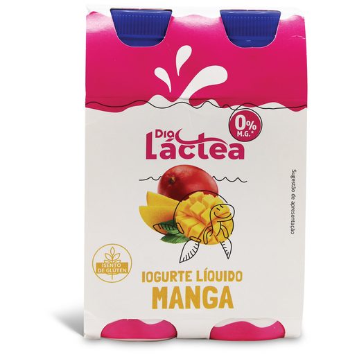 DIA LÁCTEA Iogurte Líquido Magro Polpa Manga 4x160 g DIA LÁCTEA Iogurte Líquido Magro Polpa Manga 4x160 g