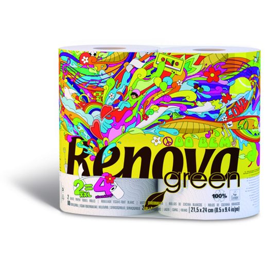 RENOVA Rolos Cozinha Renova Green 2Rolos RENOVA Rolos Cozinha Renova Green 2Rolos