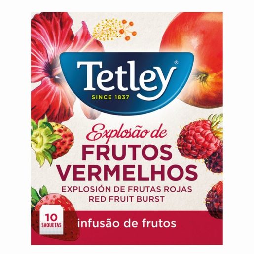 TETLEY Chá de Frutos Vermelhos 10 un