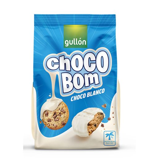 GULLÓN Bolachas Cookie Chocolate Branco Choco Bom 200 g GULLÓN Bolachas Cookie Chocolate Branco Choco Bom 200 g