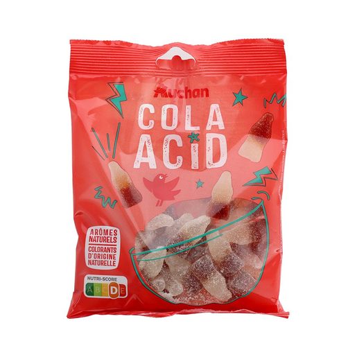 AUCHAN Gomas Cola Acid 200 g AUCHAN Gomas Cola Acid 200 g