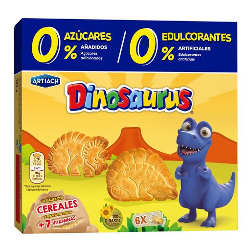 ARTIACH DINOSAUROS Bolachas Dinossauros Cookieness 185 g
