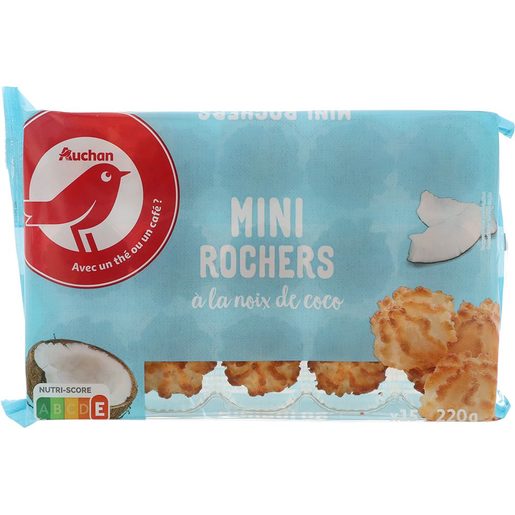 AUCHAN Bolo de Coco Mini Rocher 220 g AUCHAN Bolo de Coco Mini Rocher 220 g