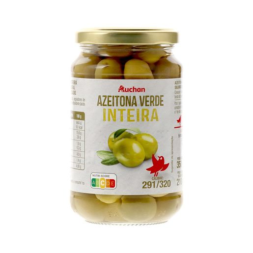 AUCHAN Azeitona Verde Inteira 291/320 350 g