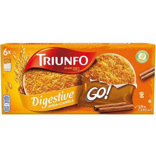 TRIUNFO GO Bolachas Digestivas de Canela 171 g