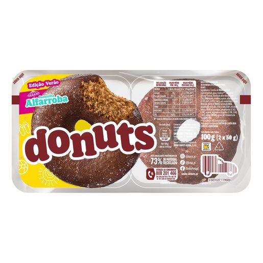 DONUTS Bolo Alfarroba 2x50 g DONUTS Bolo Alfarroba 2x50 g