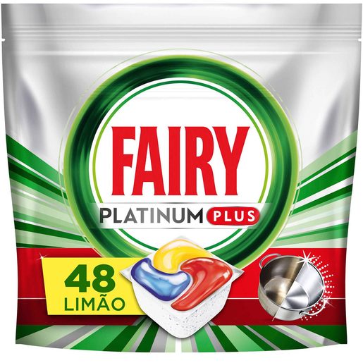 FAIRY Detergente Máquina da Loiça Pastilhas Platinum Plus 48 un