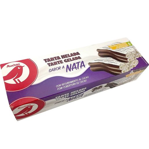 AUCHAN Gelado Tarte Nata com Cobertura Chocolate 1 L