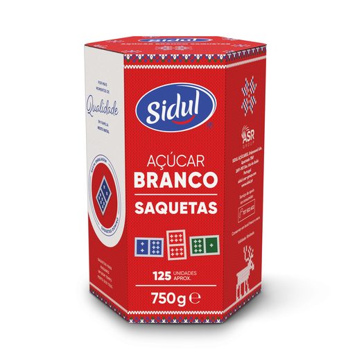 SIDUL Açúcar 125 Saquetas 750 g