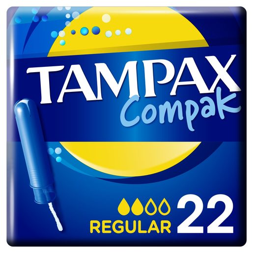 TAMPAX Tampões Compak Regular com Aplicador 22 Un