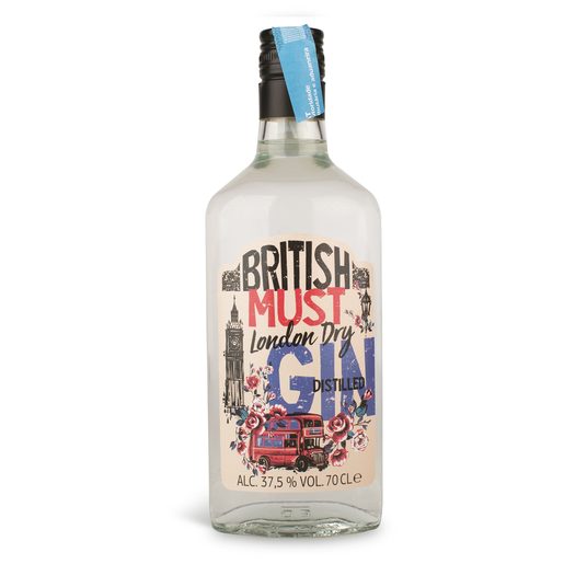 BRITISH MUST Gin London Dry 700 ml