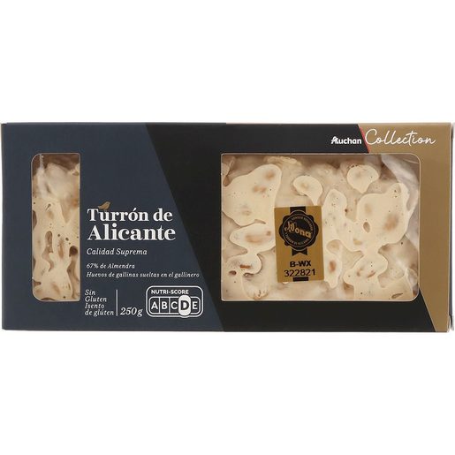 AUCHAN Collection Torrão de Alicante 250 g AUCHAN Collection Torrão de Alicante 250 g