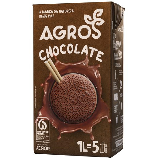 AGROS Leite com Chocolate 1 L