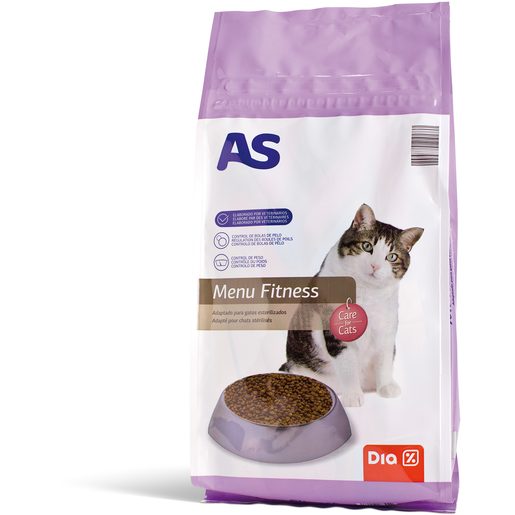AS Alimentação Seca Para Gato Menu Esterilizado 1,5 kg