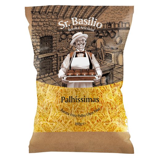 SR.BASÍLIO Batata Frita Palha Finíssima 180 g SR.BASÍLIO Batata Frita Palha Finíssima 180 g