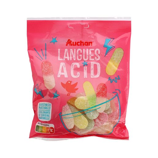 AUCHAN Gomas Langue Acide ++ 200 g AUCHAN Gomas Langue Acide ++ 200 g