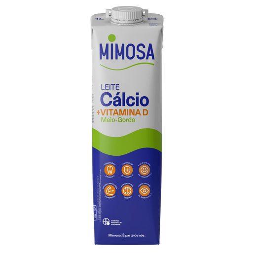 MIMOSA Leite UHT Meio Gordo Com Cálcio 1 L