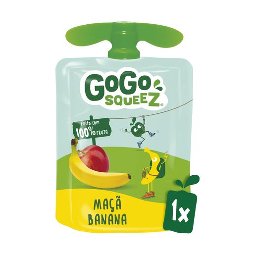 GOGO SQUEEZ Fruta Saqueta Maçã Banana 90 g GOGO SQUEEZ Fruta Saqueta Maçã Banana 90 g