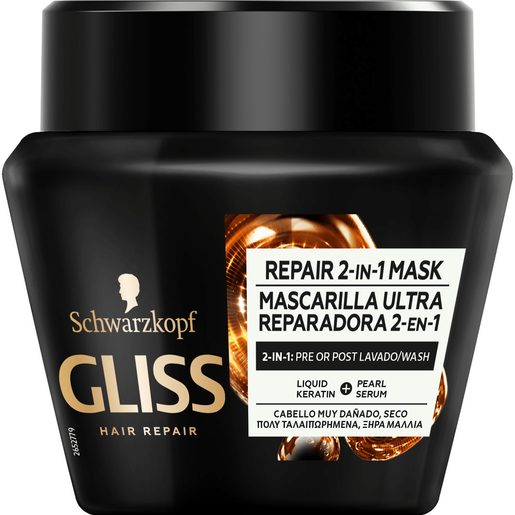 GLISS Máscara Boião Ultimate Repair 300 ml