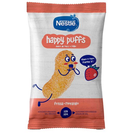NESTLÉ Snack Happy Puffs Morango 28 g NESTLÉ Snack Happy Puffs Morango 28 g
