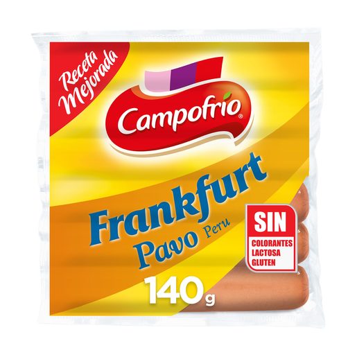 CAMPOFRIO Salsichas Frankfurt de Perú 140 g